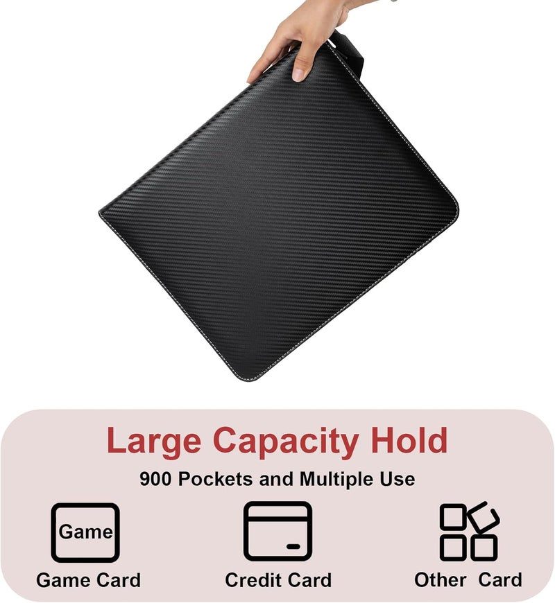 awedsu Collectible Trading Card Albums,Collectible Trading Card Protective Sleeves,Card Binder 18-Pocket,900 Pockets Card Case Holder for TCG, Sports Card - Image 3